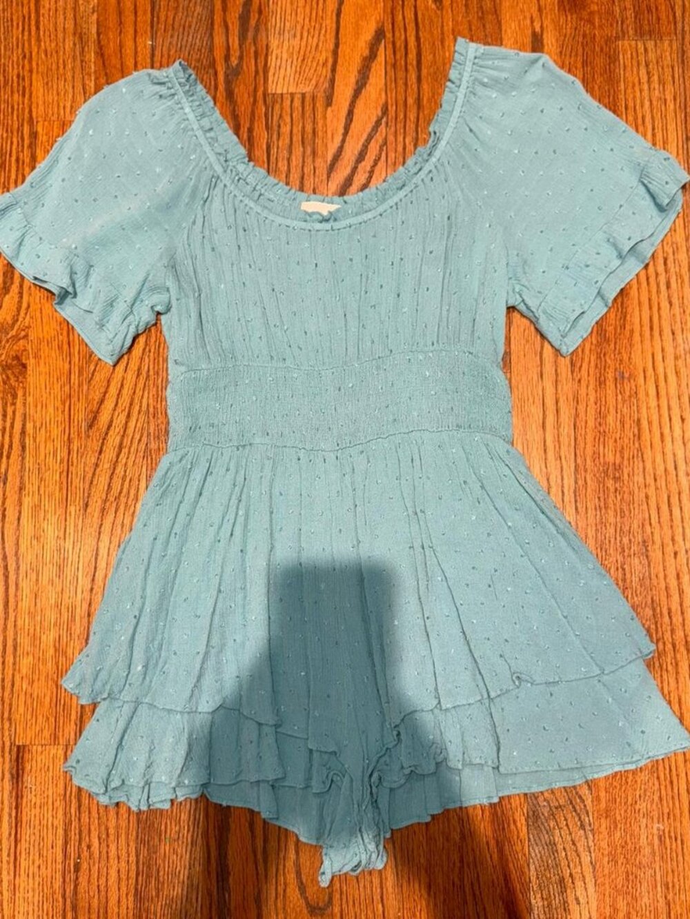 Ruffled Tiered Romper